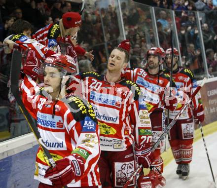 EBEL. Eishockey Bundesliga. KAC gegen EHC LIWEST Linz. Jakobitsch Silvio, Craig Mike, Shantz Jeff  (KAC). Klagenfurt, am 5.3.2009.
Foto: Kuess 

---
pressefotos, pressefotografie, kuess, qs, qspictures, sport, bild, bilder, bilddatenbank