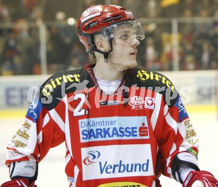 EBEL. Eishockey Bundesliga. KAC gegen EHC LIWEST Linz. Manuel Geier (KAC). Klagenfurt, am 5.3.2009.
Foto: Kuess 

---
pressefotos, pressefotografie, kuess, qs, qspictures, sport, bild, bilder, bilddatenbank