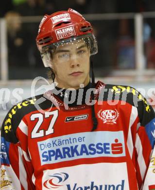 EBEL. Eishockey Bundesliga. KAC gegen EHC LIWEST Linz. Hundertpfund Thomas (KAC). Klagenfurt, am 5.3.2009.
Foto: Kuess 

---
pressefotos, pressefotografie, kuess, qs, qspictures, sport, bild, bilder, bilddatenbank