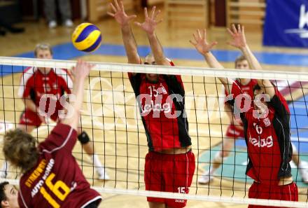 Volleyball. VBK Klagenfurt gegen TSV Hartberg. Jacob SCHKUD, Simon FRUEHBAUER (VBK). Klagenfurt, 7.3.2009
Foto: Kuess

---
pressefotos, pressefotografie, kuess, qs, qspictures, sport, bild, bilder, bilddatenbank