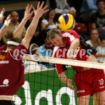 Volleyball. VBK Klagenfurt gegen TSV Hartberg. Christopher KOZLAREK(VBK). Klagenfurt, 7.3.2009
Foto: Kuess

---
pressefotos, pressefotografie, kuess, qs, qspictures, sport, bild, bilder, bilddatenbank