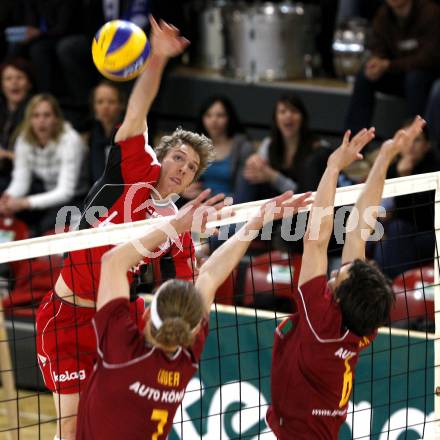 Volleyball. VBK Klagenfurt gegen TSV Hartberg. Taylor EVANS (VBK). Klagenfurt, 7.3.2009
Foto: Kuess

---
pressefotos, pressefotografie, kuess, qs, qspictures, sport, bild, bilder, bilddatenbank