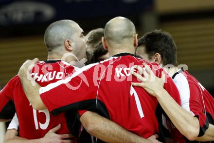 Volleyball. VBK Klagenfurt gegen TSV Hartberg. JUbel (VBK). Klagenfurt, 7.3.2009
Foto: Kuess

---
pressefotos, pressefotografie, kuess, qs, qspictures, sport, bild, bilder, bilddatenbank