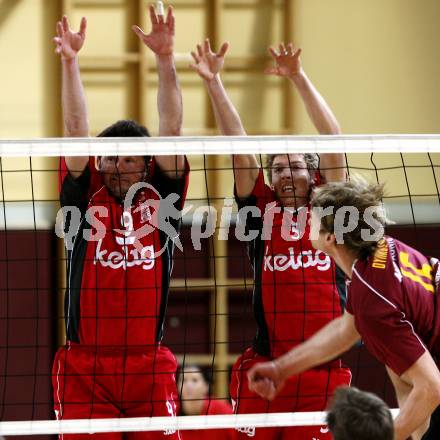 Volleyball. VBK Klagenfurt gegen TSV Hartberg. Peter VANIK, Taylor EVANS (VBK). Klagenfurt, 7.3.2009
Foto: Kuess

---
pressefotos, pressefotografie, kuess, qs, qspictures, sport, bild, bilder, bilddatenbank