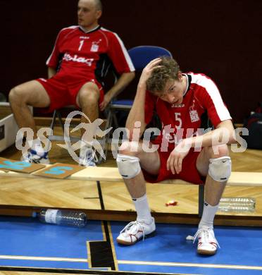 Volleyball. VBK Klagenfurt gegen TSV Hartberg. Zhivko  KOLEV, Taylor EVANS (VBK). Klagenfurt, 7.3.2009
Foto: Kuess

---
pressefotos, pressefotografie, kuess, qs, qspictures, sport, bild, bilder, bilddatenbank