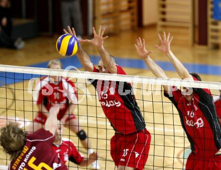 Volleyball. VBK Klagenfurt gegen TSV Hartberg. Jacob SCHKUD, Simon FRUEHBAUER (VBK). Klagenfurt, 7.3.2009
Foto: Kuess

---
pressefotos, pressefotografie, kuess, qs, qspictures, sport, bild, bilder, bilddatenbank