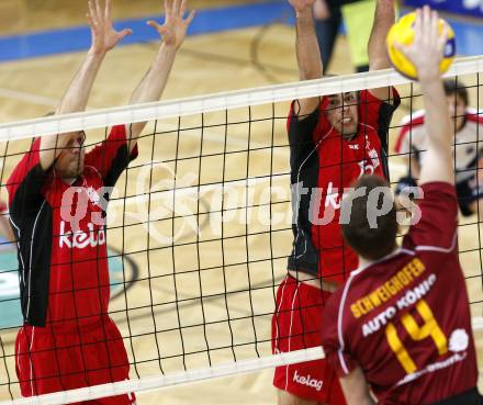 Volleyball. VBK Klagenfurt gegen TSV Hartberg. Zhivko KOLEV, Jacob SCHKUD (VBK). Klagenfurt, 7.3.2009
Foto: Kuess

---
pressefotos, pressefotografie, kuess, qs, qspictures, sport, bild, bilder, bilddatenbank