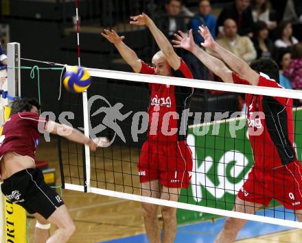 Volleyball. VBK Klagenfurt gegen TSV Hartberg. Zhivko KOLEV, Peter  VANIK (VBK). Klagenfurt, 7.3.2009
Foto: Kuess

---
pressefotos, pressefotografie, kuess, qs, qspictures, sport, bild, bilder, bilddatenbank