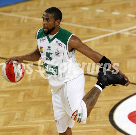 Basketball Bundesliga. Woerthersee Piraten gegen Guessing Knights. Timothy Burnette (Piraten). Klagenfurt, am 8.3.2009.
Foto: Kuess

---
pressefotos, pressefotografie, kuess, qs, qspictures, sport, bild, bilder, bilddatenbank