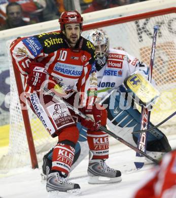 EBEL. Eishockey Bundesliga. KAC gegen EHC LIWEST Linz. Warren Norris,  (KAC), Alex Westlund (Linz). Klagenfurt, am 10.3.2009.
Foto: Kuess 

---
pressefotos, pressefotografie, kuess, qs, qspictures, sport, bild, bilder, bilddatenbank