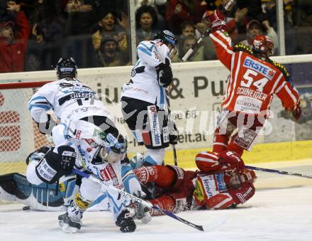 EBEL. Eishockey Bundesliga. KAC gegen EHC LIWEST Linz. Torjubel KAC. Klagenfurt, am 10.3.2009.
Foto: Kuess 

---
pressefotos, pressefotografie, kuess, qs, qspictures, sport, bild, bilder, bilddatenbank