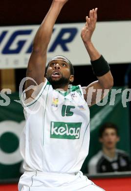 Basketball Bundesliga. Woerthersee Piraten gegen UBC St. Poelten. Timothy Burnette (Piraten).  Klagenfurt, 14.3.2009
Foto: Kuess

---
pressefotos, pressefotografie, kuess, qs, qspictures, sport, bild, bilder, bilddatenbank