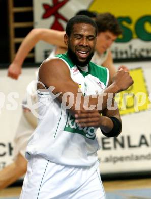 Basketball Bundesliga. Woerthersee Piraten gegen UBC St. Poelten. Timothy Burnette (Piraten).  Klagenfurt, 14.3.2009
Foto: Kuess

---
pressefotos, pressefotografie, kuess, qs, qspictures, sport, bild, bilder, bilddatenbank