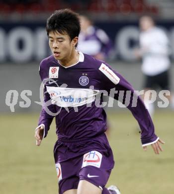 Fussball. Tipp3-Bundesliga. SK Austria Kelag Kaernten  gegen Austria Wien. Sun Xiang (Wien). Klagenfurt, 14.3..2009. 
Foto: Kuess

---
pressefotos, pressefotografie, kuess, qs, qspictures, sport, bild, bilder, bilddatenbank