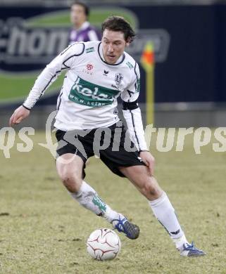 Fussball. Tipp3-Bundesliga. SK Austria Kelag Kaernten  gegen Austria Wien. Thiago Maier Santos Schumacher  (Austria Kaernten). Klagenfurt, 14.3..2009. 
Foto: Kuess

---
pressefotos, pressefotografie, kuess, qs, qspictures, sport, bild, bilder, bilddatenbank