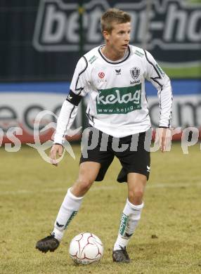 Fussball. Tipp3-Bundesliga. SK Austria Kelag Kaernten  gegen Austria Wien. Thomas Hinum (Austria Kaernten). Klagenfurt, 14.3..2009. 
Foto: Kuess

---
pressefotos, pressefotografie, kuess, qs, qspictures, sport, bild, bilder, bilddatenbank