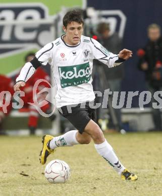 Fussball. Tipp3-Bundesliga. SK Austria Kelag Kaernten  gegen Austria Wien. Zlatko Junuzovic  (Austria Kaernten). Klagenfurt, 14.3..2009. 
Foto: Kuess

---
pressefotos, pressefotografie, kuess, qs, qspictures, sport, bild, bilder, bilddatenbank