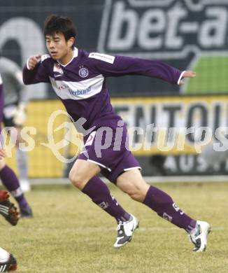 Fussball. Tipp3-Bundesliga. SK Austria Kelag Kaernten  gegen Austria Wien. Sun Xiang  (Austria Kaernten). Klagenfurt, 14.3..2009. 
Foto: Kuess

---
pressefotos, pressefotografie, kuess, qs, qspictures, sport, bild, bilder, bilddatenbank