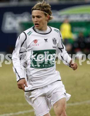 Fussball. Tipp3-Bundesliga. SK Austria Kelag Kaernten  gegen Sturm Graz. Stefan Hierlaender (Austria Kaernten). Klagenfurt, 18.3..2009. 
Foto: Kuess

---
pressefotos, pressefotografie, kuess, qs, qspictures, sport, bild, bilder, bilddatenbank