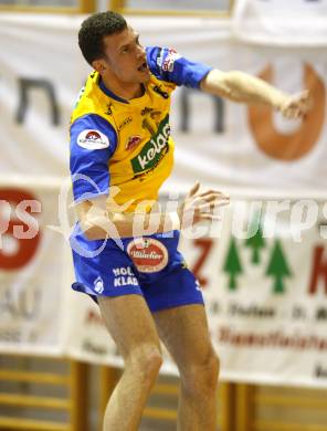 Volleyball BUndesliga. SK Aich/Dob gegen Aon Hotvolleys Wien. Milan Bencz (Aich/Dob). Prevalje, am 17.3.2009.
Foto: Kuess
---
pressefotos, pressefotografie, kuess, qs, qspictures, sport, bild, bilder, bilddatenbank