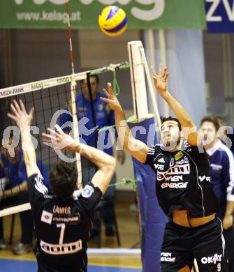 Volleyball BUndesliga. SK Aich/Dob gegen Aon Hotvolleys Wien. Fernando Morales (Hotvolleys). Prevalje, am 17.3.2009.
Foto: Kuess
---
pressefotos, pressefotografie, kuess, qs, qspictures, sport, bild, bilder, bilddatenbank