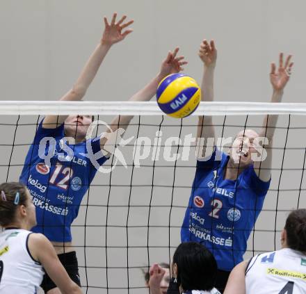 Volleyball Bundesliga. ATSC Wildcats gegen VC Dornbirn. KOROBKOVA Natalia, FLETCHER Kim (Wildcats). Klagenfurt, 19.3.2009
Foto: Kuess

---
pressefotos, pressefotografie, kuess, qs, qspictures, sport, bild, bilder, bilddatenbank