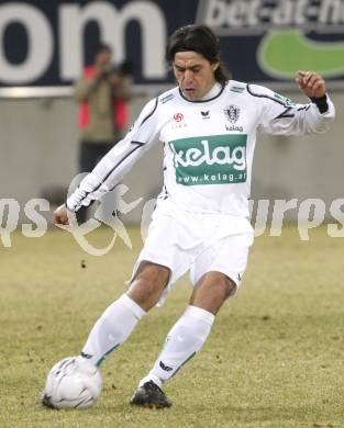 Fussball. Tipp3-Bundesliga. SK Austria Kelag Kaernten  gegen Sturm Graz. Carlos Chaile (Austria Kaernten). Klagenfurt, 18.3..2009. 
Foto: Kuess

---
pressefotos, pressefotografie, kuess, qs, qspictures, sport, bild, bilder, bilddatenbank