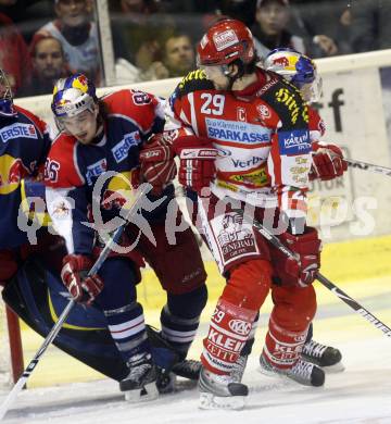 EBEL. Eishockey Bundesliga. KAC gegen EC Salzburg.  Christoph Brandner, (KAC), Martin Mairitsch (Salzburg). Klagenfurt, am 22.3.2009.
Foto: Kuess 

---
pressefotos, pressefotografie, kuess, qs, qspictures, sport, bild, bilder, bilddatenbank