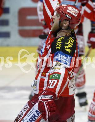 EBEL. Eishockey Bundesliga. KAC gegen EC Salzburg. Torjubel Mike Craig. Klagenfurt, am 22.3.2009.
Foto: Kuess 

---
pressefotos, pressefotografie, kuess, qs, qspictures, sport, bild, bilder, bilddatenbank