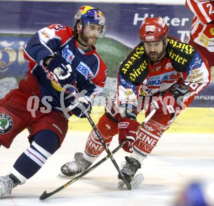 EBEL. Eishockey Bundesliga. KAC gegen EC Salzburg.  Jeff Shantz,(KAC),  Mario Scalzo (Salzburg). Klagenfurt, am 22.3.2009.
Foto: Kuess 

---
pressefotos, pressefotografie, kuess, qs, qspictures, sport, bild, bilder, bilddatenbank