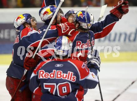 EBEL. Eishockey Bundesliga. KAC gegen EC Salzburg. Torjubel Salzburg. Klagenfurt, am 22.3.2009.
Foto: Kuess 

---
pressefotos, pressefotografie, kuess, qs, qspictures, sport, bild, bilder, bilddatenbank