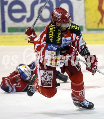 EBEL. Eishockey Bundesliga. KAC gegen EC Salzburg. Sean Brown (KAC). Klagenfurt, am 22.3.2009.
Foto: Kuess 

---
pressefotos, pressefotografie, kuess, qs, qspictures, sport, bild, bilder, bilddatenbank