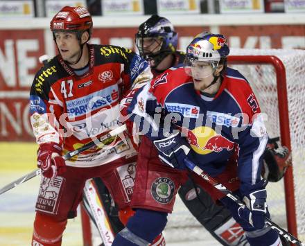 EBEL. Eishockey Bundesliga. KAC gegen EC Salzburg.  Jeffrey Tory,  (KAC), Matthias Trattnig (Salzburg). Klagenfurt, am 22.3.2009.
Foto: Kuess 

---
pressefotos, pressefotografie, kuess, qs, qspictures, sport, bild, bilder, bilddatenbank