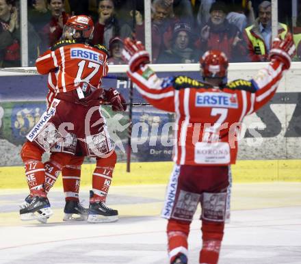 EBEL. Eishockey Bundesliga. KAC gegen EC Salzburg. Torjubel KAC. Klagenfurt, am 22.3.2009.
Foto: Kuess 

---
pressefotos, pressefotografie, kuess, qs, qspictures, sport, bild, bilder, bilddatenbank