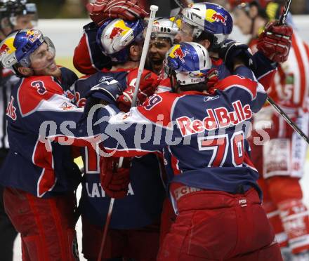 EBEL. Eishockey Bundesliga. KAC gegen EC Salzburg. Torjubel Salzburg. Klagenfurt, am 22.3.2009.
Foto: Kuess 

---
pressefotos, pressefotografie, kuess, qs, qspictures, sport, bild, bilder, bilddatenbank