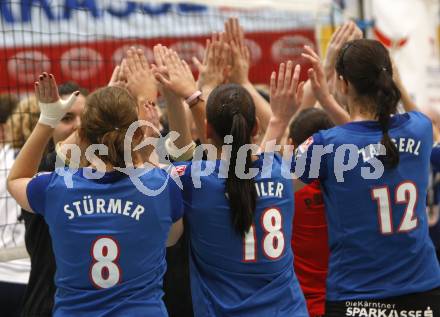 Volleyball Bundesliga. ATSC Wildcats gegen VC Dornbirn. Jubel (Wildcats). Klagenfurt, 19.3.2009
Foto: Kuess

---
pressefotos, pressefotografie, kuess, qs, qspictures, sport, bild, bilder, bilddatenbank