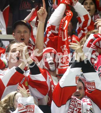 EBEL. Eishockey Bundesliga. KAC gegen EC Salzburg.  KAC Fans. Klagenfurt, am 22.3.2009.
Foto: Kuess 

---
pressefotos, pressefotografie, kuess, qs, qspictures, sport, bild, bilder, bilddatenbank