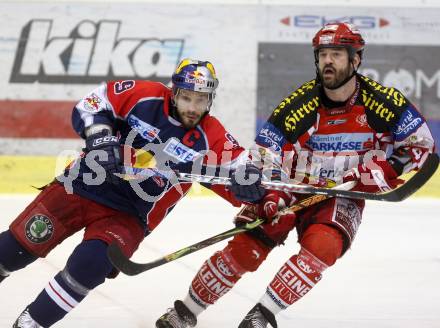 EBEL. Eishockey Bundesliga. KAC gegen EC Salzburg. Jeff Shantz,  (KAC), Thomas Koch (Salzburg). Klagenfurt, am 22.3.2009.
Foto: Kuess 

---
pressefotos, pressefotografie, kuess, qs, qspictures, sport, bild, bilder, bilddatenbank