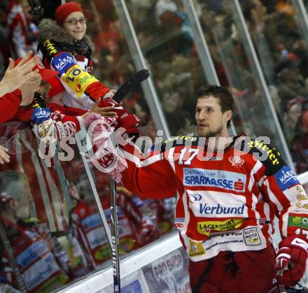 EBEL. Eishockey Bundesliga. KAC gegen EC Salzburg.  Gregor Hager (KAC). Klagenfurt, am 22.3.2009.
Foto: Kuess 

---
pressefotos, pressefotografie, kuess, qs, qspictures, sport, bild, bilder, bilddatenbank