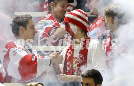 EBEL. Eishockey Bundesliga. KAC gegen EC Salzburg.  KAC Fans. Klagenfurt, am 22.3.2009.
Foto: Kuess 

---
pressefotos, pressefotografie, kuess, qs, qspictures, sport, bild, bilder, bilddatenbank