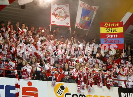 EBEL. Eishockey Bundesliga. KAC gegen EC Salzburg.  KAC Fans. Klagenfurt, am 22.3.2009.
Foto: Kuess 

---
pressefotos, pressefotografie, kuess, qs, qspictures, sport, bild, bilder, bilddatenbank