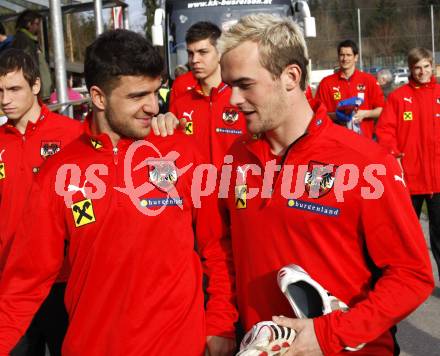 FUSSBALL - FIFA Weltmeisterschaft 2010, Qualifikation, OEFB, AUT vs ROM, Oesterreich vs Rumaenien, Vorberichte, Training AUT. Uemit Korkmaz, Erwin Hoffer (AUT).
Foto: Kuess

---
pressefotos, pressefotografie, kuess, qs, qspictures, sport, bild, bilder, bilddatenbank