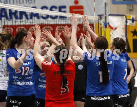 Volleyball Bundesliga. ATSC Wildcats gegen VC Dornbirn. Jubel (Wildcats). Klagenfurt, 19.3.2009
Foto: Kuess

---
pressefotos, pressefotografie, kuess, qs, qspictures, sport, bild, bilder, bilddatenbank