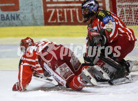 EBEL. Eishockey Bundesliga. KAC gegen EC Salzburg.  David Schuller, Travis Scott (KAC). Klagenfurt, am 26.3.2009.
Foto: Kuess 

---
pressefotos, pressefotografie, kuess, qs, qspictures, sport, bild, bilder, bilddatenbank