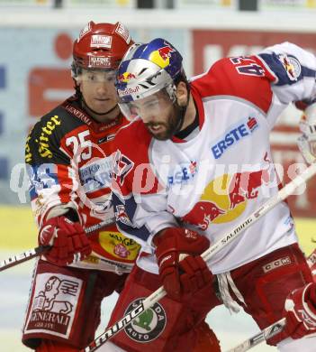 EBEL. Eishockey Bundesliga. KAC gegen EC Salzburg.  Kirk Furey, (KAC), BOOTLAND Darryl (Salzburg). Klagenfurt, am 26.3.2009.
Foto: Kuess 

---
pressefotos, pressefotografie, kuess, qs, qspictures, sport, bild, bilder, bilddatenbank