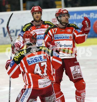 EBEL. Eishockey Bundesliga. KAC gegen EC Salzburg.  Torjubel Gregor Hager. Klagenfurt, am 26.3.2009.
Foto: Kuess 

---
pressefotos, pressefotografie, kuess, qs, qspictures, sport, bild, bilder, bilddatenbank