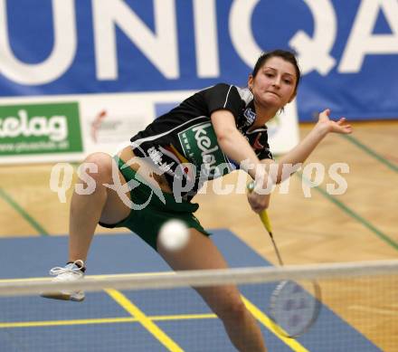 Badminton Bundesliga. ASKOE Kelag Kaernten gegen Traun. Gabi Banova (Kaernten). Klagenfurt, am 28.3.2009.
Foto: Kuess



---
pressefotos, pressefotografie, kuess, qs, qspictures, sport, bild, bilder, bilddatenbank