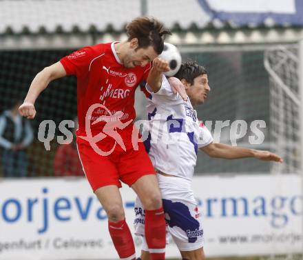 Fussball Regionalliga. SAK gegen SV Spittal. Thomas Riedl (SAK) Trupp Daniel (Spittal). Klagenfurt, am 28.3.2009.
Foto: Kuess

---
pressefotos, pressefotografie, kuess, qs, qspictures, sport, bild, bilder, bilddatenbank