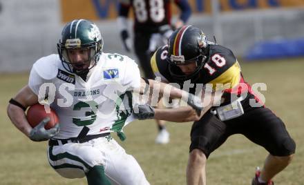 American Football. Interliga.  Carinthian Black Lions gegen Danube Dragons. Felix Knees (Lions). Klagenfurt, am 28.3.2009.
Foto: Kuess

---
pressefotos, pressefotografie, kuess, qs, qspictures, sport, bild, bilder, bilddatenbank