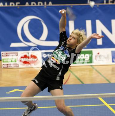 Badminton Bundesliga. ASKOE Kelag Kaernten gegen Traun. Maja Kersnik (Kaernten). Klagenfurt, am 28.3.2009.
Foto: Kuess



---
pressefotos, pressefotografie, kuess, qs, qspictures, sport, bild, bilder, bilddatenbank